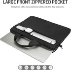 15.6-16 Inch Laptop Sleeve Shoulder Bag Notebook Chromebook Computer Carrying Case Compatible with 15.6 inch Acer Asus Dell HP Thinkpad, Black