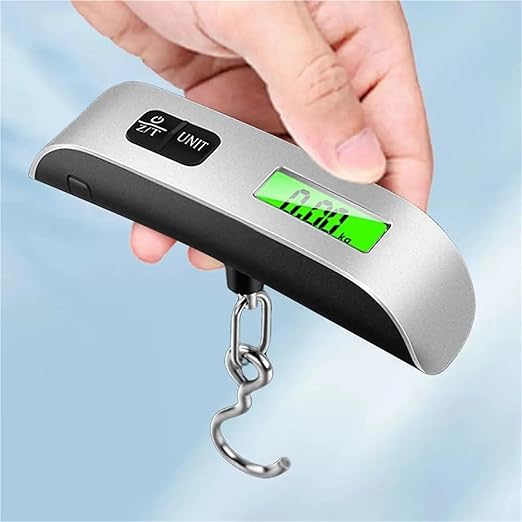Luggage Weight Scale, 5pcs 50kg/110lb Electronic Hanging Suitcase Travel Weighs Portable Digital Luggage Weight Scale LCD Display Hand Luggage Scale,for Travel(Hanging Hook)