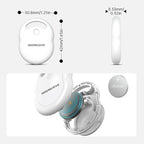 Air Tracker Tag-1 Pack [Apple MFI Certified], Smart Bluetooth Tracker Works with Apple Find My APP (iOS Only, Not for Android), Key Finder and Item Locator Smart Tag for Keys, Luggage, Backpack-White