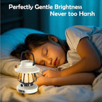 Camping Lantern for Kid Toddler Flashlight with Soft Light & Eye Protection Indoor Outdoor Hanging Tent Portable Night Light Battery Operated Sky Lanterns Rechargeable Lamp Gear Essentials Gift White