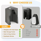 EAGLE PEAK Flex Ultra Compact 4x4 Pop-up Canopy, Sun Shelter, Changing Room, Portable Privacy Canopy Cabana for Pool, Fashion Photoshoots, or Camping, Dark Gray