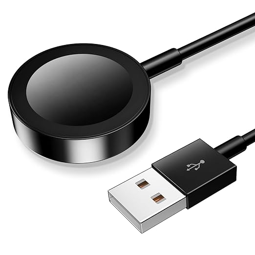 𝟐𝟎𝟐𝟔 𝐔𝐩𝐠𝐫𝐚𝐝𝐞𝐝 for Apple Watch Charger Magnetic Fast Charging Cable [Portable] Magnetic Wireless Charging Compatible with iWatch Series Ultra/10/9/8/7/6/SE/SE2/5/4-[1.5M] Black