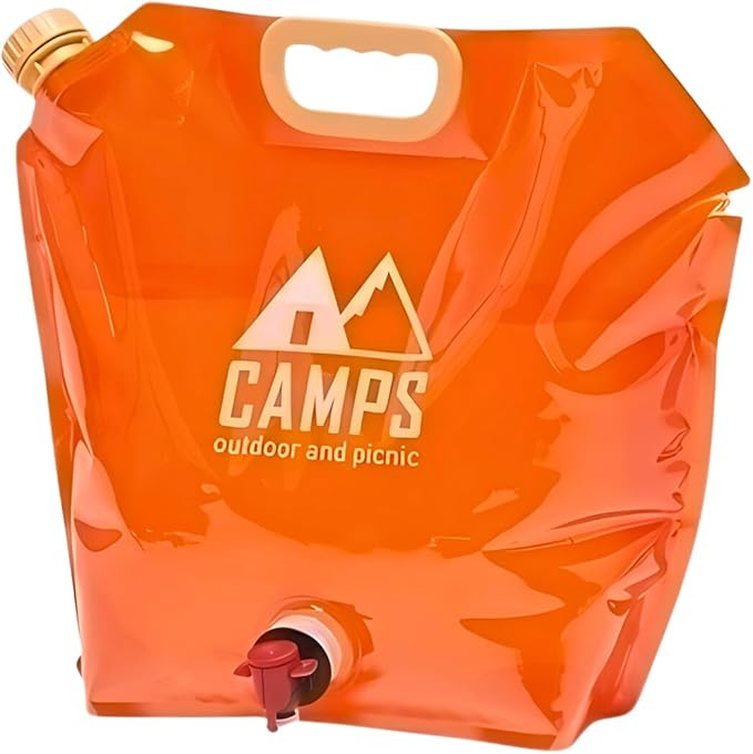 Collapsible Water Container Bag, BPA-Free, Portable, Foldable, 8 Liters/2.1 Gallons, Outdoor, Camping, Hiking, Weather Emergencies, Sports, Survival Kit