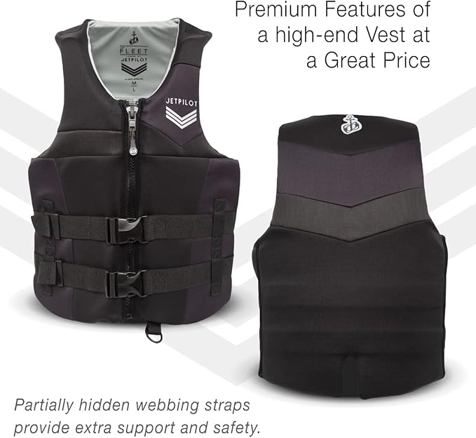Jetpilot Men's Armada Neoprene Coast Guard Approved Life Jacket PFD