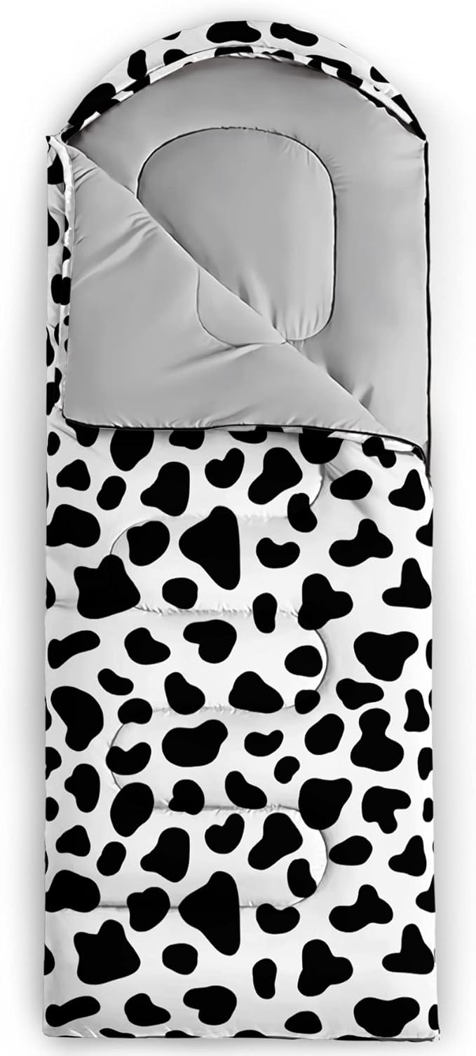 QOOMO Animals Camping Sleeping Bags,3 Season Warm & Cool Weather,Lightweight,Waterproof Sleeping Bags for Adults & Kids,Traveling,and Outdoors,Camping Gear Equipment