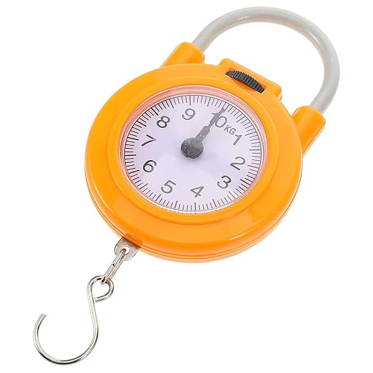 Cabilock Portable Mini Spring Scale with Hook Lightweight Luggage Weight Scale for Travel and Home Use