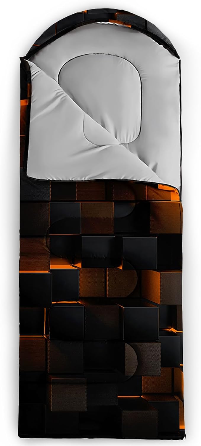 Sleeping Bags for Adults and Kids Backpacking Camping Sleeping Bags for Girls and Boys Lightweight Waterproof Cold/Warm Sleeping Bag for All Season