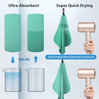 BOGI Microfiber Travel Sports Towel-Quick Dry Travel Towel,Soft Lightweight Absorbent Compact Sports Towel for Camping Gym Beach Bath Yoga Swimming Backpacking (M:40''x20''-Mint)