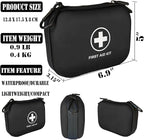 First Aid Kit 196 Piece Waterproof Hard Shell Eva Portable Survival Kit for Home, Camping, Cars, Hiking, Travel, Outdoor, Adventure Emergency Medical Kits (Black)
