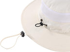 Connectyle Wide Brim Sun Hat for Men Breathable Cowboy Boonie Hat UPF 50+ Sun Protection Bucket Hat for Fishing Hiking