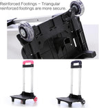 Student's Luggage Travel Hand Cart Aluminium Alloy Backpack Trolley 2 Foldable for School Bags Foldable Backpa