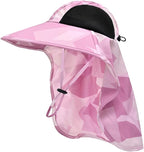 Sun Hat for Men Women with Neck Flap,UPF 50+ UV Protective Hiking Fishing Hats,Wide Brim Sun Hat for Women&Men