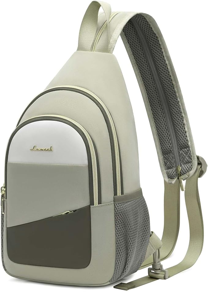 LOVEVOOK Sling Bag for Women, Sling Backpack Crossbody Bag Convertible, Small Diaper Bag Hiking Daypacks Water-resistant, Travel Shoulder Bag Chest Bag