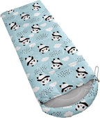 Galaxy Wolf Camping Sleeping Bags Warm & Cool Weather Waterproof Backpacking Blue Purple Starry Sky Sleeping Bag All Seasons Camping, for Adult Kids Boy Girls Camping Gear Equipment, Traveling