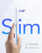 Slim Portable Charger 10000mAh, Travel Power Bank with Built-in USB-C Cable & LED Display, 22.5W Fast Charging Battery Pack Compatible with iPhone 16 15 Samsung S24 S23 -Blue