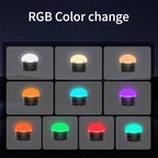 Rechargeable LED Camping Lantern 1000LM, TOHETO Portable Hanging Tent Light with RGB Color Changing, Magnetic Base, Waterproof Emergency Hanging Light for Hurricane, Power Outages, Home, Hiking -Black