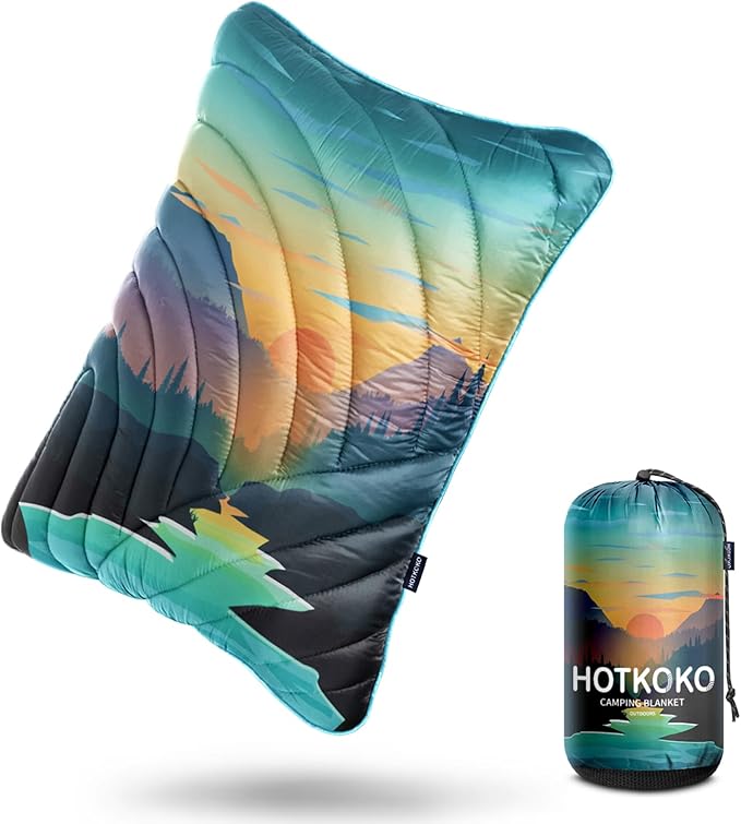 Camping Pillow,Supportive Compressible Travel Pillow Large Size Lightweight Camp Pillow with Storage Bag for Camping,Hiking,Backpacking,Airplane