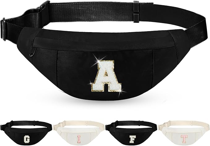 MAXTOP Large Crossbody Fanny Pack with 4-Zipper Pockets,Gifts for Enjoy Sports Festival Workout Traveling Running Casual Hands-Free Wallets Waist Pack Phone Bag Carrying All Phones