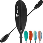 Kayak Paddles with Fiberglass Shaft and Reinforced PP Blade, Floating Adjustable Kayaking Oars, 3 Piece, 220-240 cm/86-94 Inches, 240-260 cm/94-102 Inches