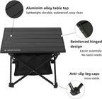 ROCK CLOUD Upgraded Portable Camping Table Ultralight Aluminum Camp Table Folding Beach Table with Storage Bag for Camping Hiking Backpacking Outdoor Picnic