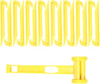 AITIME 30 Pcs 9 Inch Plastic Tent Stakes with 1 Yellow Puller Hook, Durable Garden Lawn Tarp Stakes, Tent Spikes Nails Pegs Hammer for Outdoor Beach Camping Courtyard Decorative Accessories