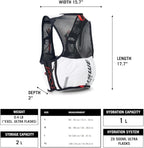 USWE Pace - Running Vest Hydration Pack with 2 x 500ml UltraFlask, Backpack for Men and Women