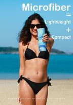 4 Pack Microfiber Lightweight Beach Towel Sand Free Quick Dry Absorbent Thin Compact Towels for Swimming Pool Camping Beach Accessories Large Easy Pack Travel Things for Vacation Essentials Gift