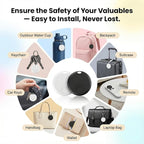 Air Tracker Tags-4 Pack, Bluetooth Tracker with Sound, Compatible with Google’s Find Hub (Android) and Apple Find My (iOS), for Keys, Wallets, Luggage, Pets, No Subscription (Black)