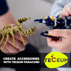 TECEUM 5/32" Paracord Rope 1000 – 1000ft / 200ft / 100ft / 50ft – Tactical Parachute Cord 4mm – 45+ Colors – Nylon String for Survival & Camping Gear – Stripe Cord for Survival – Utility Rope