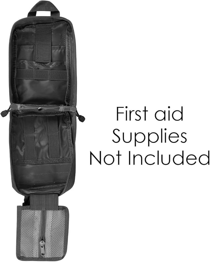 Gogoku First Aid Pouch 1000D Nylon Tactical Molle Tear Away Medical Pouch Empty Utility Pouch for Outdoor Activities Medical Supplies Camping Hiking Travel,Bag Only