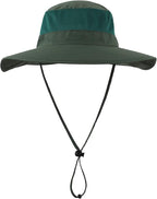 Home Prefer Outdoor UPF50+ Mesh Sun Hat Wide Brim Fishing Hat with Neck Flap Sun Hat for Men Women