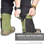 Waterproof Gators for Hiking Boots and Shoes Lightweight Adjustable Leg Gaiters for Men Women Gaiters for Hiking Snowshoeing