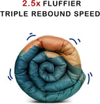 Camping Blanket,Lightweight Puffy Printed Camping Blanket Packable Outdoor Blanket for Camping,Traveling, Stadium, Hiking, Picnics