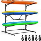 Kayak Rack for Outdoor Storage, Kayak Storage Rack, Adjustable Freestanding Kayak Rack Stand Holder for Paddleboard Surfboard for Indoor, Outdoor