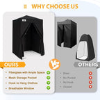 EAGLE PEAK Flex Ultra Compact 4x4 Pop-up Canopy, Sun Shelter, Changing Room, Portable Privacy Canopy Cabana for Pool, Fashion Photoshoots, or Camping, Black