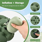 Inflatable Seat Cushion, Pump Up Lightweight Portable Airplane Seats Pad, Waterproof Chair Pad,Pressure Relief Seat Cushion for Long Flights Stadium Camping Office Trave