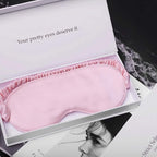 Silk Sleep Mask Light Blocking Luxury 100% Mulberry 19mm Silk Eye Mask Eye Cover Blindfold Ultra Soft Light & Comfy Anti Aging Skin Care with Travel Bag Gift Package