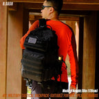 Military Tactical Backpack 45L Large Tactical Backpack for Men, Hiking Rucksack With Bottle Holder