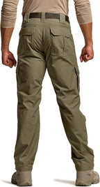 CQR Men's Tactical Pants, Water Resistant Ripstop Cargo Pants, Lightweight EDC Work Hiking Pants, Outdoor Apparel