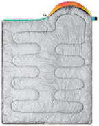 QOOMO Camping Sleeping Bags,3 Season Warm & Cool Weather,Lightweight,Waterproof Sleeping Bags for Adults & Kids,Traveling,and Outdoors,Camping Gear Equipment