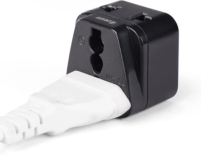 OREI Switzerland Power Plug Adapter, 2 in 1 USA Grounded Connection - Universal Socket - Type J - 4 Pack - Perfect for Cell Phones, Laptops, Chargers & More