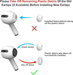 3 Pairs Replacement Ear Tips for Airpods Pro and 2nd Generation with Noise Reduction Hole, Silicone Ear Tips for Airpods Pro with Portable Storage Box and Fit in The Charging Case(S/M/L)