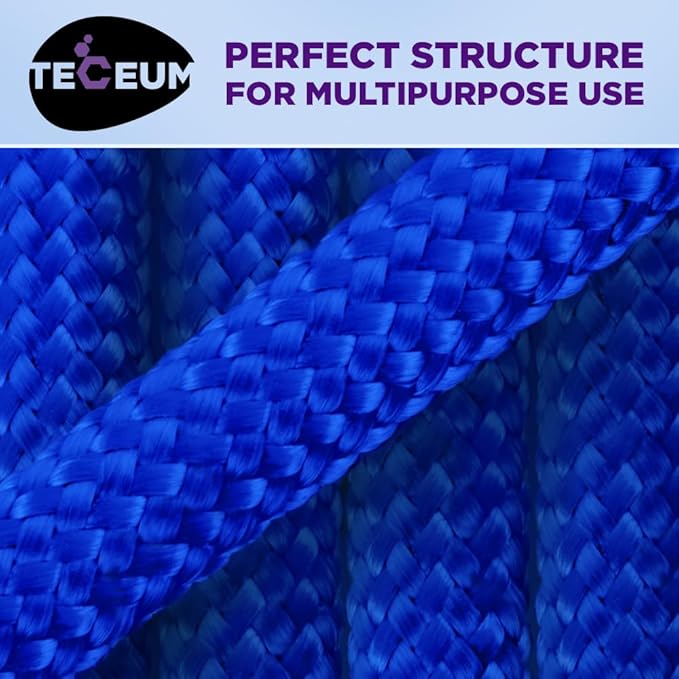 TECEUM 5/32" Paracord Rope 1000 – 1000ft / 200ft / 100ft / 50ft – Tactical Parachute Cord 4mm – 45+ Colors – Nylon String for Survival & Camping Gear – Stripe Cord for Survival – Utility Rope