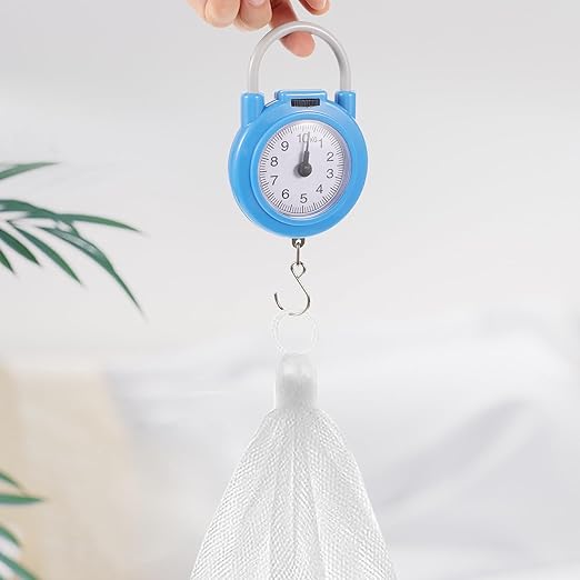 ibasenice Portable Hanging Luggage Scale with Spring Hook High Precision Mechanical Bag Weight Scale for Travel and Postal Use Blue Compact