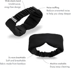 Infinity Travel - Bamboo Sleep Mask - Silky Soft Eye Mask - Comfortable - 100% Light Blocking Night - Machine Washable (Black)