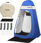 Upgrade Pop Up Privacy Shower Tent, Portable Camping Shower Tent, Camping Toilet Changing Room with Rain Shelter & Extended Floor Mat