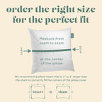 Decorative Throw Pillow Insert, Down and Feathers Fill, 100% Cotton Cover 233 Thread Count, Square Pillow Insert - Made in USA (20" x 20")