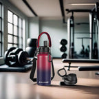 KXIAOCHEN Insulated Water Bottle, Stainless Steel Water Bottle, 2 Lids (Straw and Handle Lid),Wide Mouth Metal Water Bottles Keep Hot and Cold, Double Walled, Thermo Mug, Metal Canteen