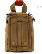 MY MEDIC TFAK Trauma First Aid Kit - Emergency Medical Rescue Gear Bag & Tactical Survival Supplies for Hunting, Hiking, Camping, The Gun Range or Car - Coyote