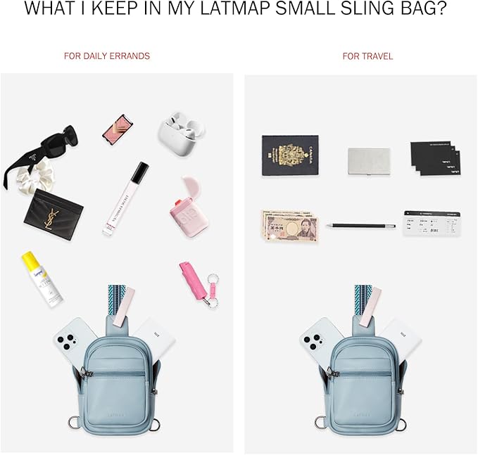 3L SMALL Sling Bag Fanny Packs For Women Men Mini Crossbody Chest Belt Travel Bag Purse Handbag Faux Leather Fashion Cute Light Grey